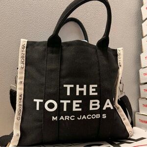 Marc Jacobs Black and Cream Tote Bag